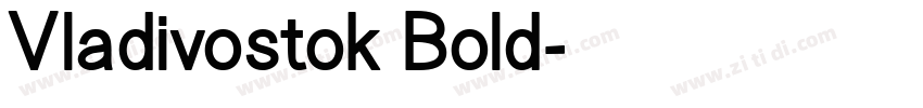 Vladivostok Bold字体转换
